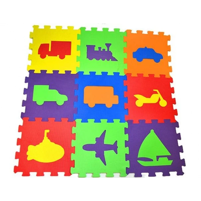 AKÇİÇEK 305 33*33CM 7MM TAŞITLAR EVA PUZZLE