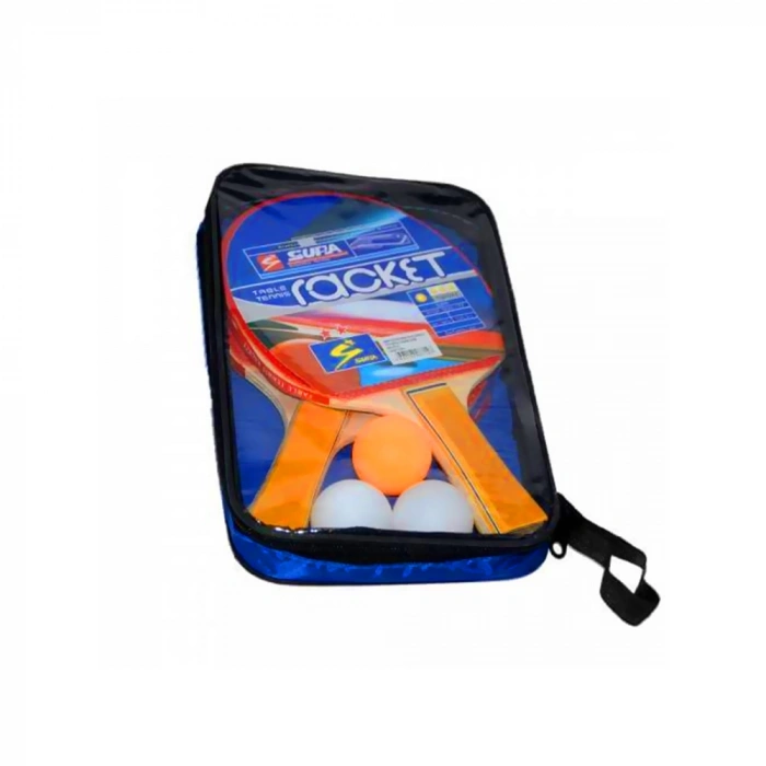 KIZILKAYA KZL-1809041 ÇANTALI 3 TOPLU PİNPON RAKET (50)