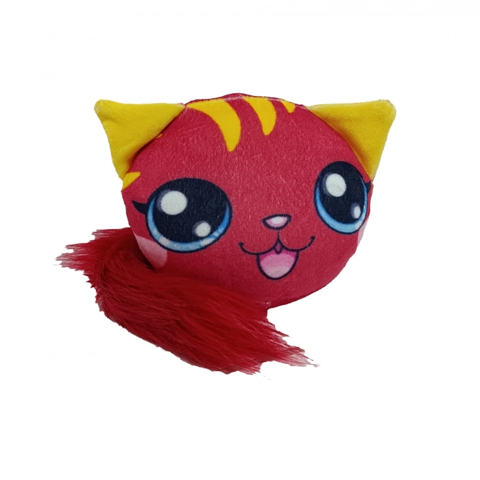 2C OYUNCAK KUYRUKLU KEDİ KIRMIZI KÖPÜK OYUNCAK