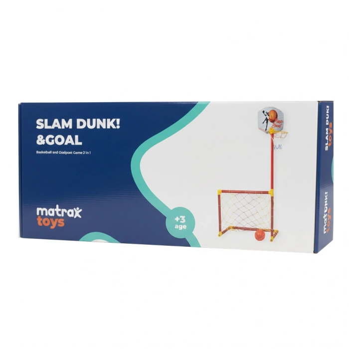 AKÇİÇEK 224 PORTATİF KALE-BASKET POTASI(2Sİ 1 ARADA)