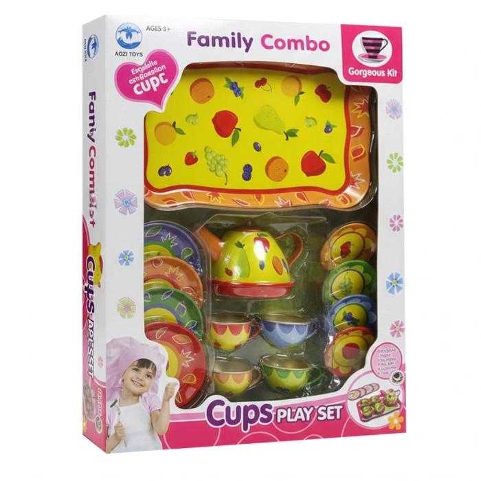 CANEM 9798-11 KUTULU METAL TEPSİLİ ÇAY SETİ (12)