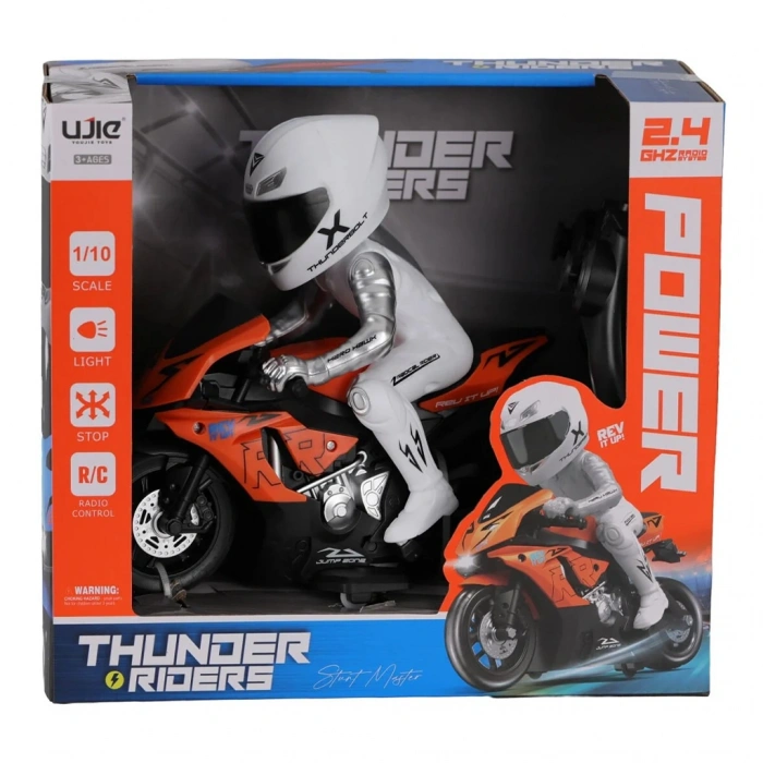 HALİTCAN UJ99-MT01 UZ. KUM. ŞARJLI 1/10 MOTOSİKLET (18)