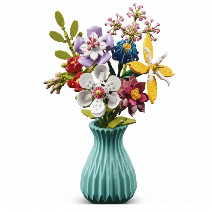 OCEAN 06289-109-3 8Lİ VAZOLU ÇİÇEK LEGO