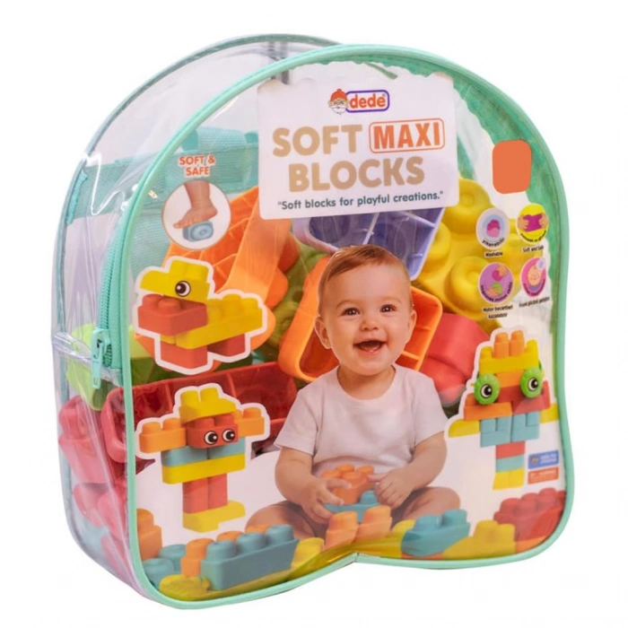 DEDE 04072 YUMUŞAK MAXİ BLOKLAR ÇANTA 32 PRÇ