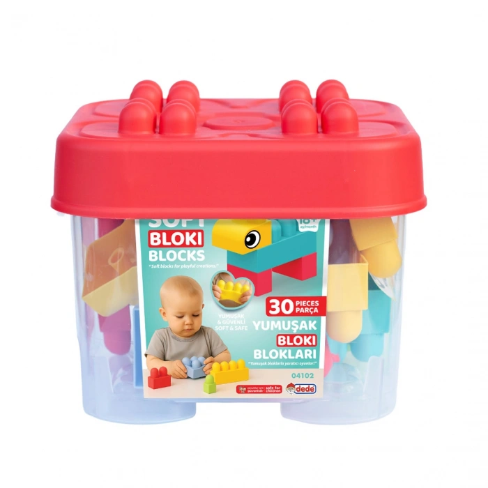 DEDE 04102 YUMUŞAK BLOKİ BLOKLARI KOVA 30 PRÇ (12)