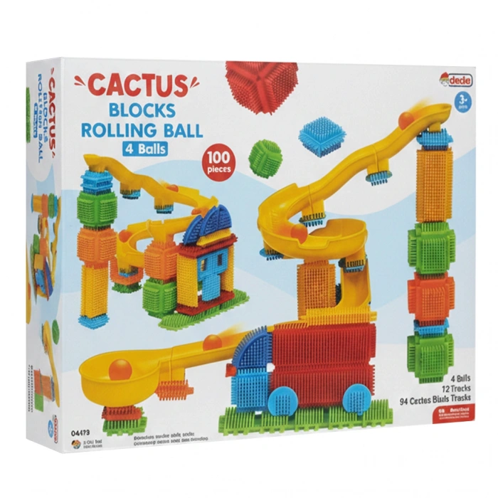 DEDE 04119 KAKTÜS BLOKLAR TOP PARKURU 100 PRÇ (12)