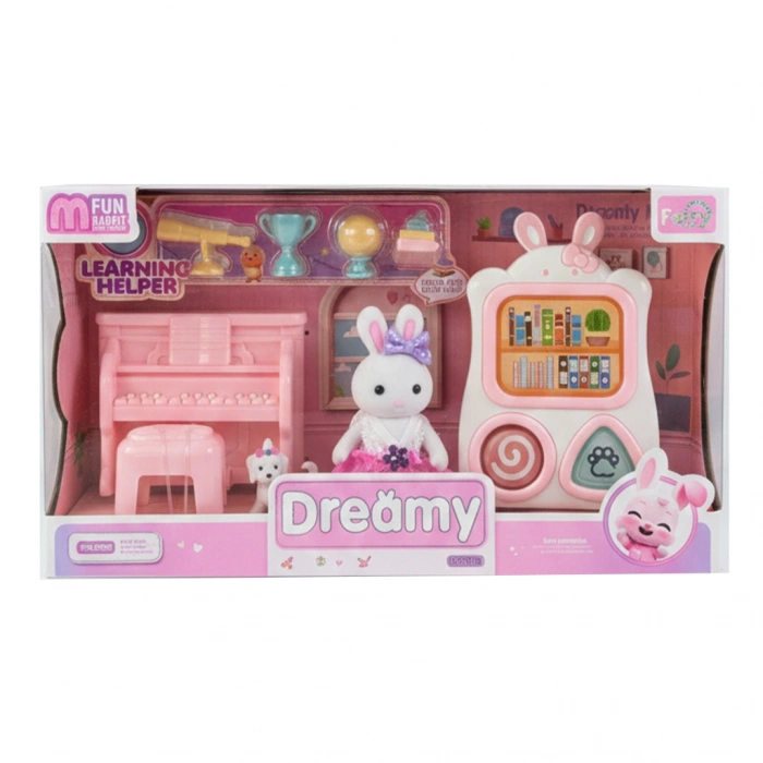 MEGA 010101BIG06670 BAY DREAMY MİNİ TAVŞAN- OKUL SETİ