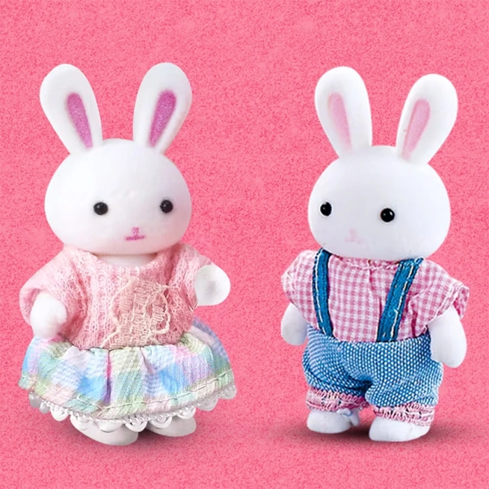 MEGA 150092BIG06699 BAY DREAMY MİNİ TAVŞAN-TAVŞAN AİLESİ SETİ