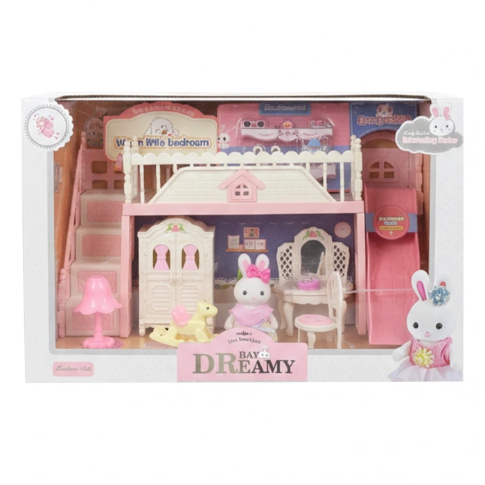 MEGA 150092BIG06680 BAY DREAMY MİNİ TAVŞAN- ÇİFT KATLI TAKIM