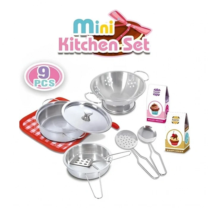 MEGA 010101BIG666F1 METAL TENCERE TAVA SETİ 9 PARÇA