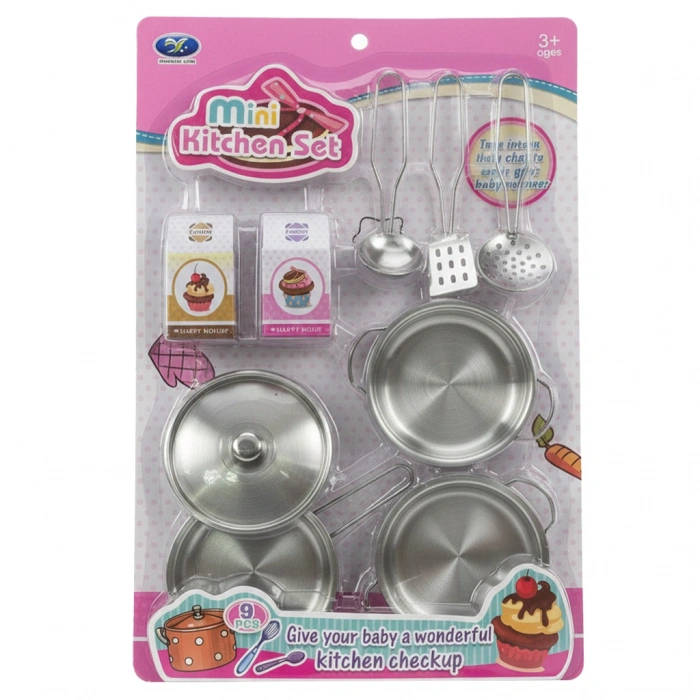 MEGA 010101BIG666F1 METAL TENCERE TAVA SETİ 9 PARÇA