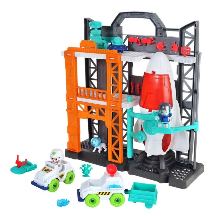 SUNMAN S00033226 SUN-CPM-OYUN SET TINY KIDDOM FIRLATMA MACERASI UZAY GEMİSİ 32PRÇ.SES/IŞIK