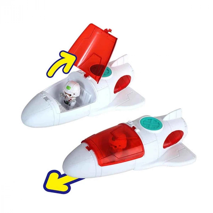 SUNMAN S00033226 SUN-CPM-OYUN SET TINY KIDDOM FIRLATMA MACERASI UZAY GEMİSİ 32PRÇ.SES/IŞIK