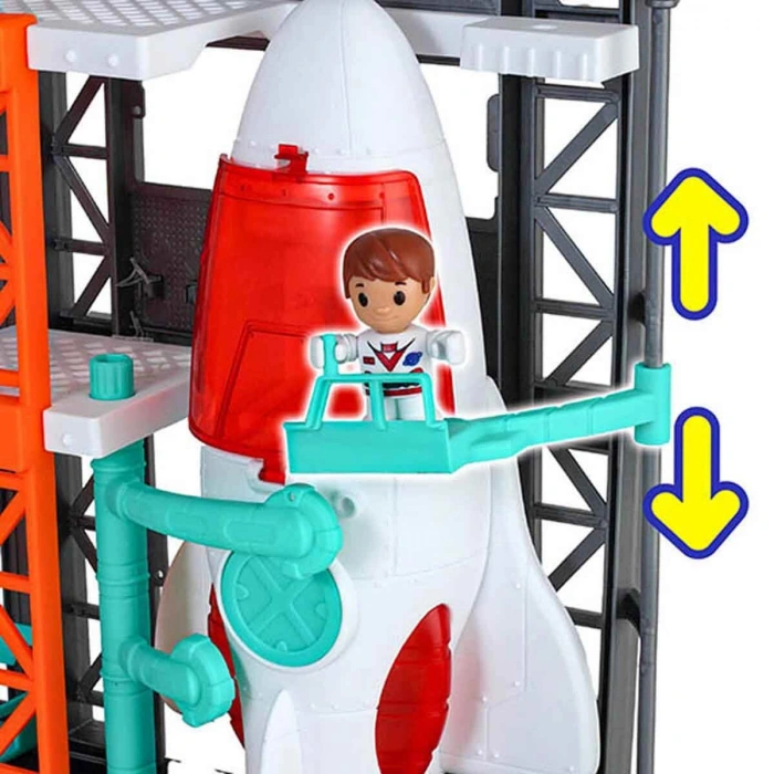 SUNMAN S00033226 SUN-CPM-OYUN SET TINY KIDDOM FIRLATMA MACERASI UZAY GEMİSİ 32PRÇ.SES/IŞIK