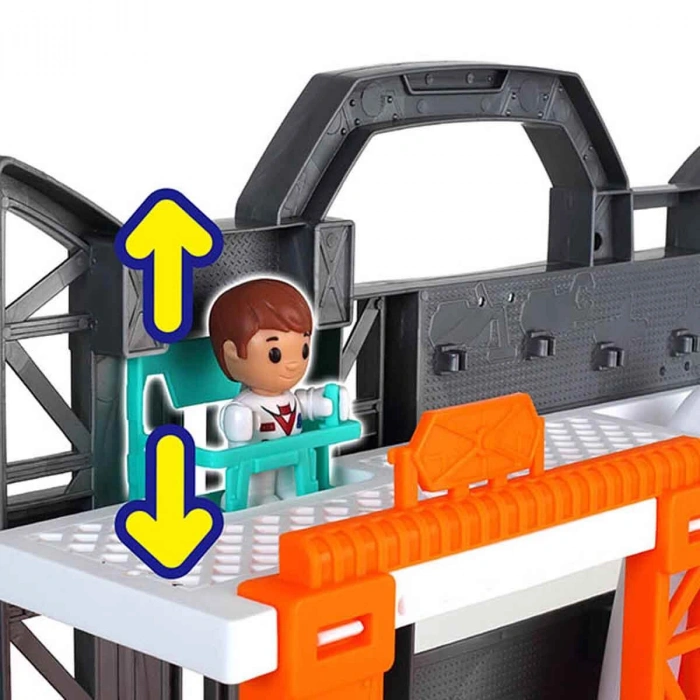 SUNMAN S00033226 SUN-CPM-OYUN SET TINY KIDDOM FIRLATMA MACERASI UZAY GEMİSİ 32PRÇ.SES/IŞIK