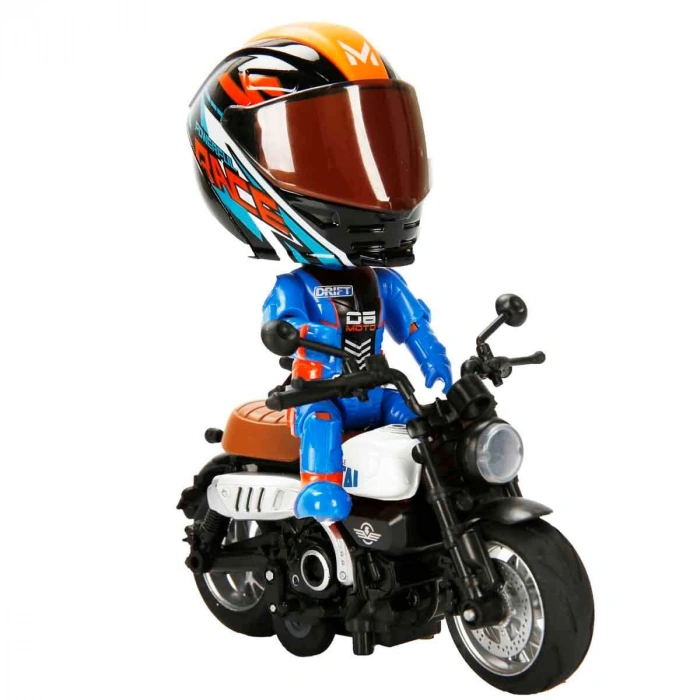 SUNMAN S00005835 SUN-MYG-DC.MOTOSİKLET 1/14 HONDA MONKEY KASKLI FİGÜR PB.3R.SES/IŞIK