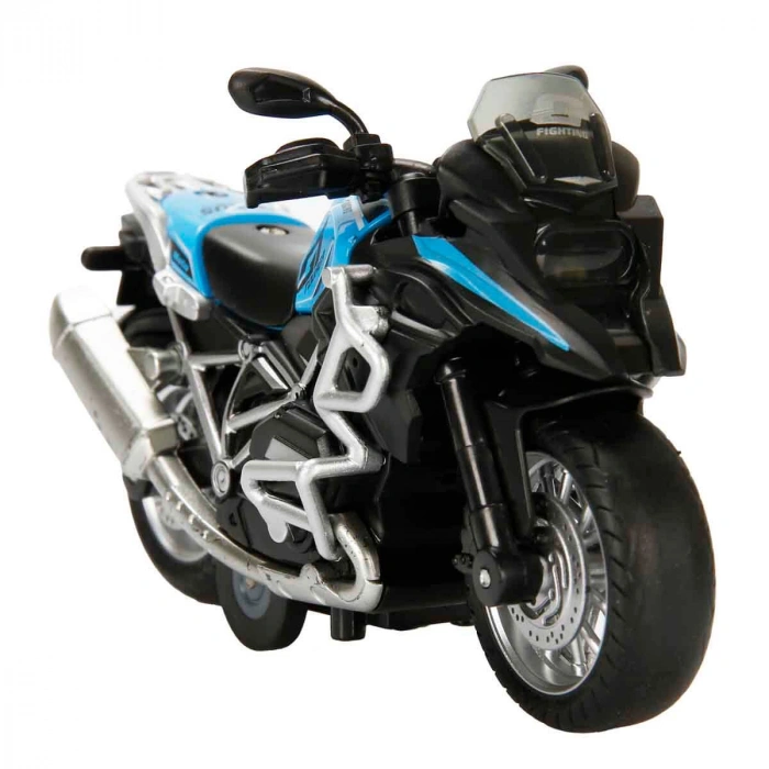 SUNMAN S00005834 SUN-MYG-DC.MOTOSİKLET 1/14 BMW OFF-ROAD KASKLI FİGÜR PB.3R.SES/IŞIK