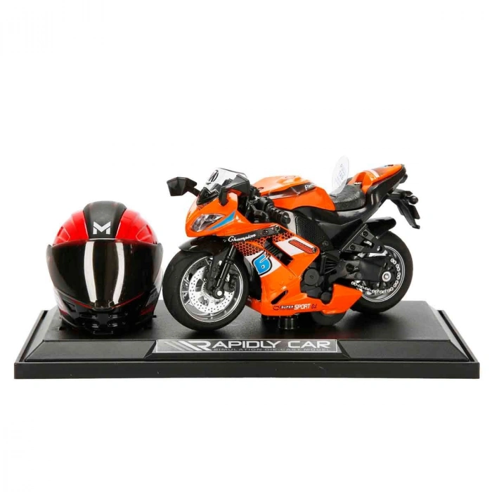 SUNMAN S00005831 SUN-MYG-DC.MOTOSİKLET 1/14 RACING KASKLI FİGÜR PB.3R.SES/IŞIK