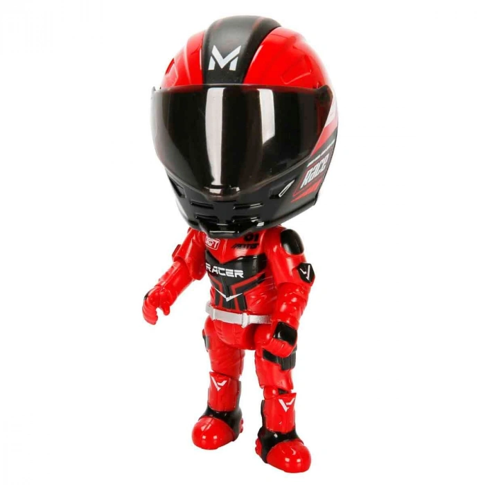 SUNMAN S00005831 SUN-MYG-DC.MOTOSİKLET 1/14 RACING KASKLI FİGÜR PB.3R.SES/IŞIK