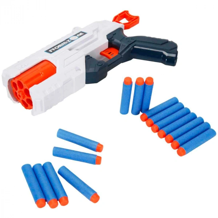 SUNMAN S00002713 ZAP-FOAM GUN W/16 FOAM BULLET 2CLR.