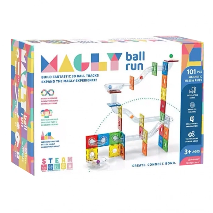 KİNDER MGL-101 MAGLY 101 PARÇA MANYETİK BALL RUN PARKUR OYUNU