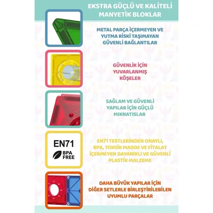 KİNDER MGL-101 MAGLY 101 PARÇA MANYETİK BALL RUN PARKUR OYUNU