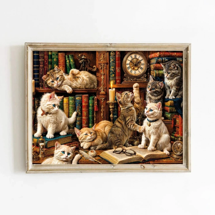 ONUR 20090 PUZZLE 500 CATS İN THE LİBRARY