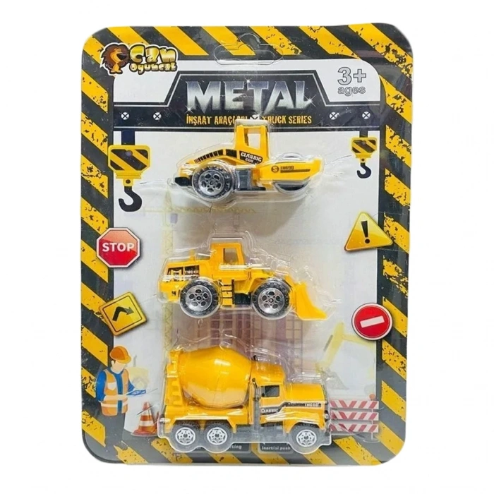 CAN 8849  KARTELA 3 LÜ METAL İŞ ARAÇLARI (100)