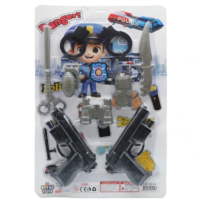 BEYAZ BYZ-114 KARTELA POLİS SETİ (34)