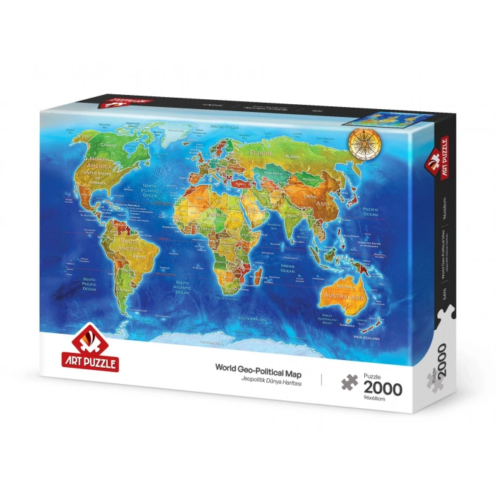 ART PUZZLE 5496 JEOPOLİTİK DÜNYA HARİTASI -2000 PARÇA