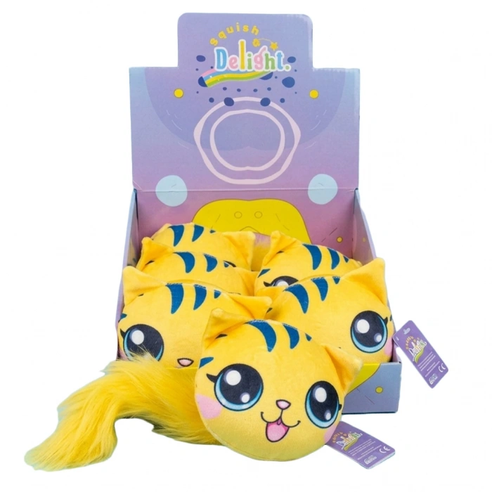 2C OYUNCAK KUYRUKLU KEDİ SARI KÖPÜK OYUNCAK