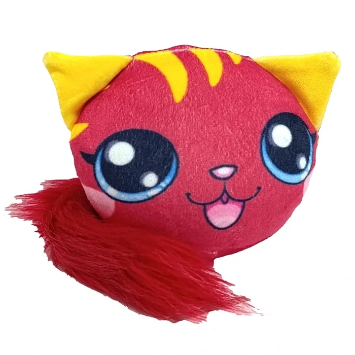 2C OYUNCAK KUYRUKLU KEDİ KIRMIZI KÖPÜK OYUNCAK