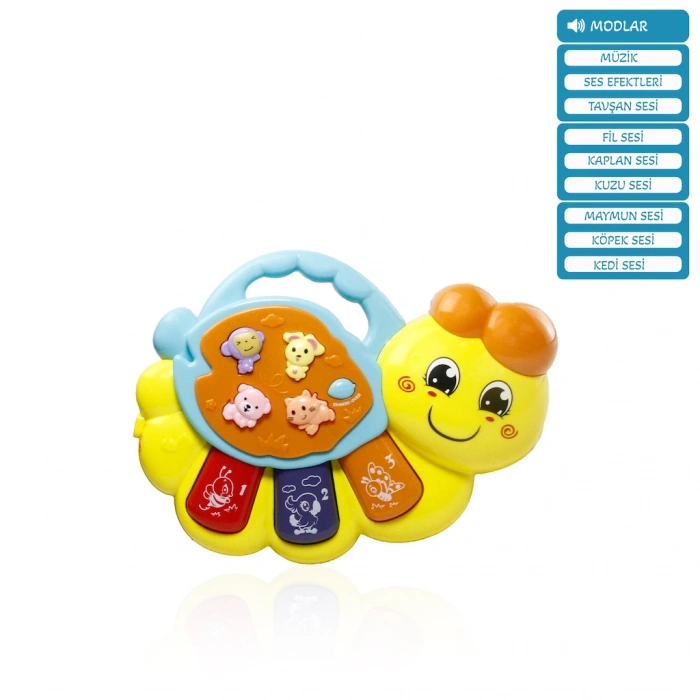 VARDEM JLG-855-68A IŞIKLI MÜZİKLİ SOLUCAN BEBEK PİYANOSU (24)