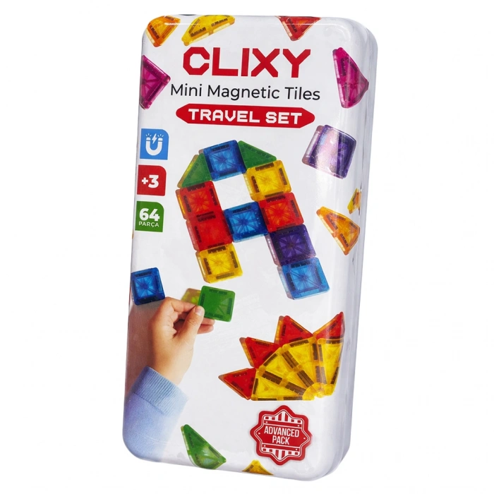 KİNDER TYTY241 CLIXY 64 PARÇA ADVANCE PACK MİNİ MANYETİK BLOKLAR TRAVEL SET