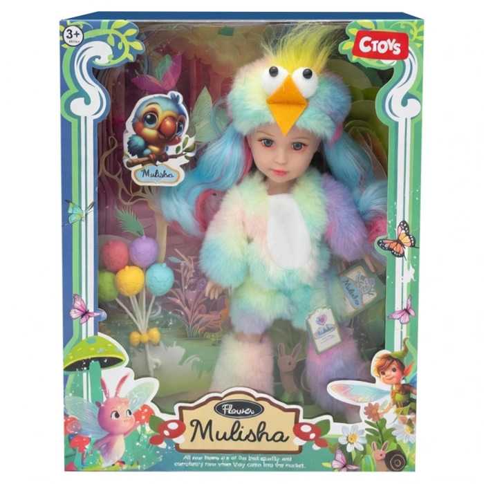 CEREN CTOY-QJ183A KOSTÜMLÜ OYUNCAK BEBEK SETİ