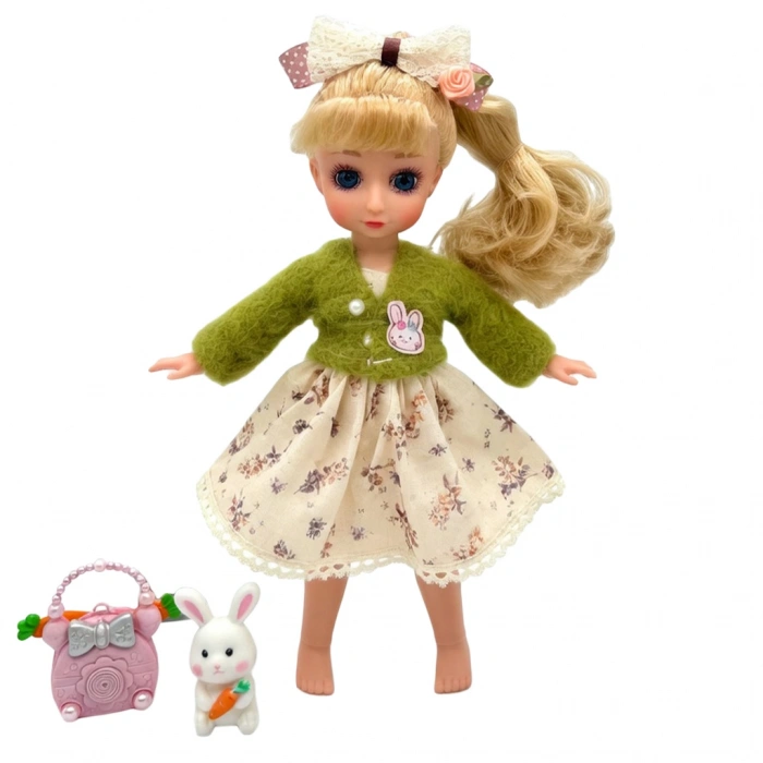 CEREN CTOY-QJ171C KLASİK MODA AKSESUARLI OYUNCAK BEBEK