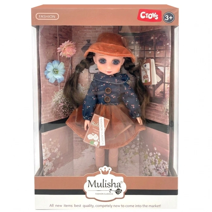 CEREN CTOY-QJ105A KLASİK MODA AKSESUARLI OYUNCAK BEBEK