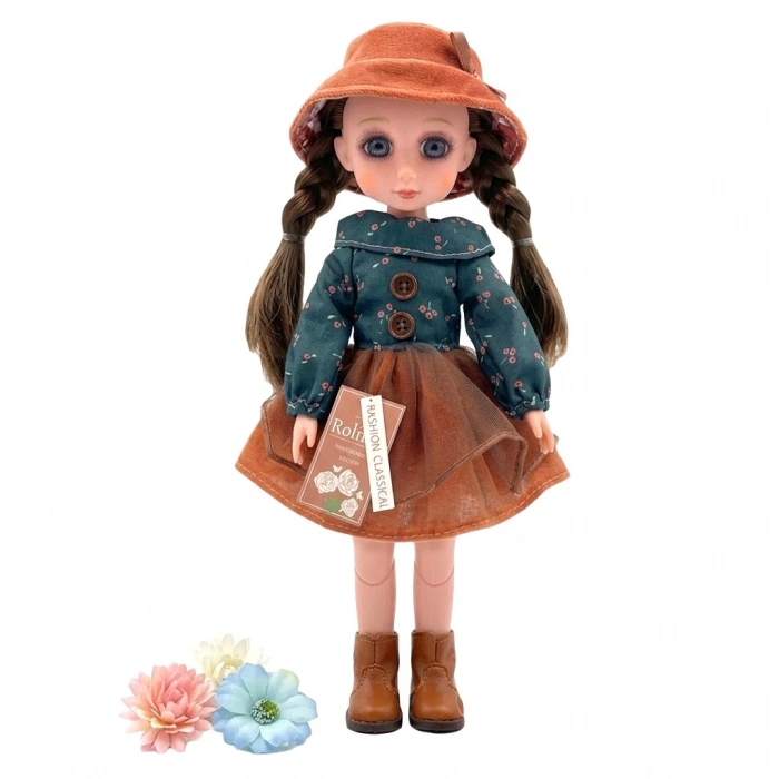 CEREN CTOY-QJ105A KLASİK MODA AKSESUARLI OYUNCAK BEBEK