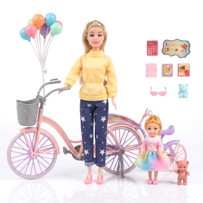 CEREN CTOY-8923A BİSİKLETLİ KIZ VE ANNE