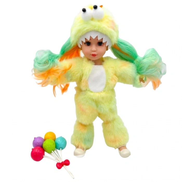 CEREN CTOY-QJ183B KOSTÜMLÜ OYUNCAK BEBEK SETİ