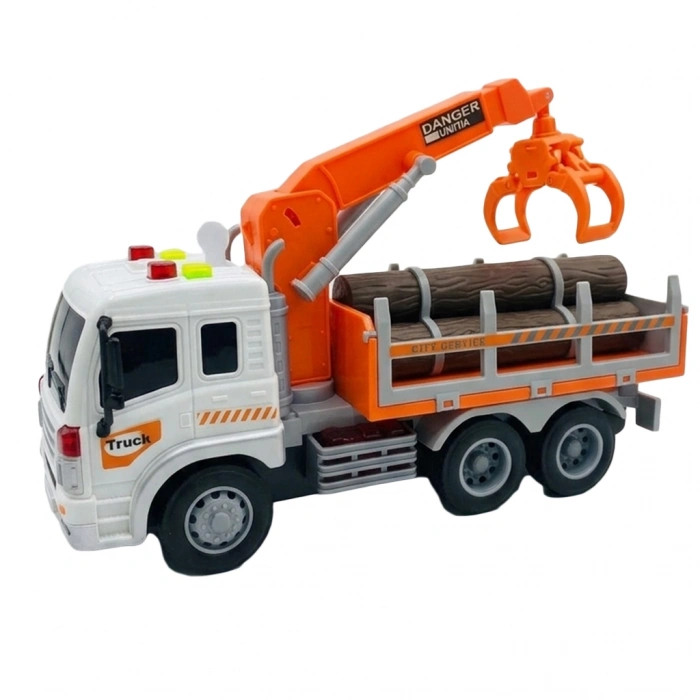 CEREN CTOY-WY300F  SESLİ VE PİLLİ VİNÇLİ KÜTÜK TAŞIYICI 1:16