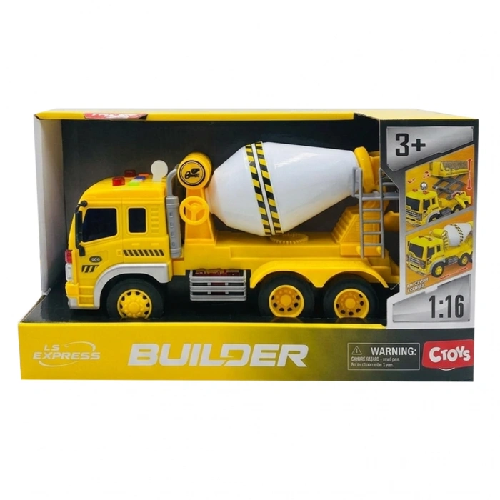 CEREN CTOY-WY310C  BETON MİKSERİ IŞIKLI SESLİ VE PİLLİ 1:16