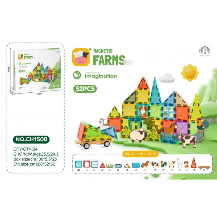 OYDAŞ CH1508 5.5 CM MANYETİK BLOKLAR 52PCS (24)