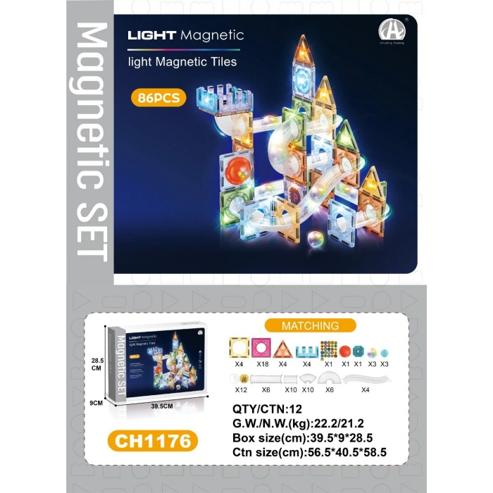 OYDAŞ CH1176 7.5CM MANYETİK BLOKLAR 86PCS (12)