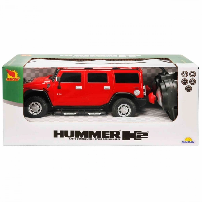 SUNMAN S00003942 SUN-RST-SNC-R/C ARABA 1/24 HUMMER H2 F/F B/O IŞIKLI 27MHZ.2R.