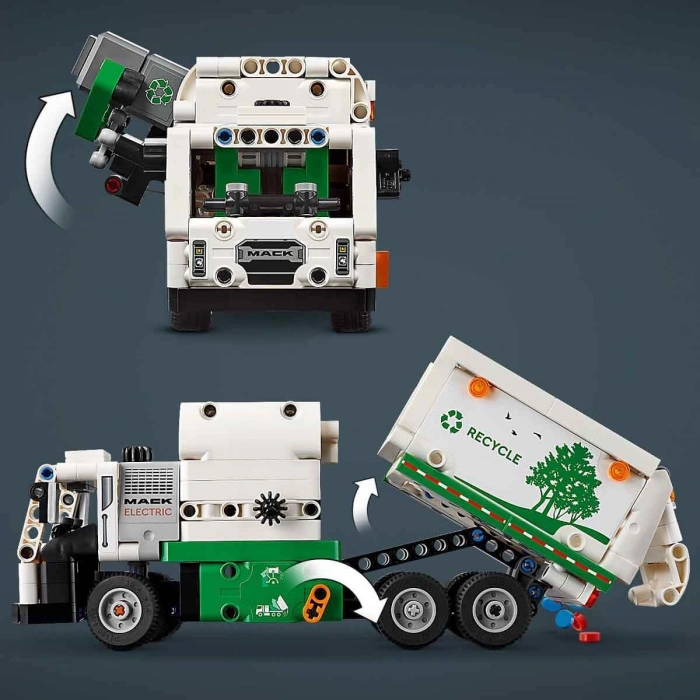 ADORE ADR-LMT42167 LEGO MACK LR ELEKTRİKLİ ÇÖP KAMYONU