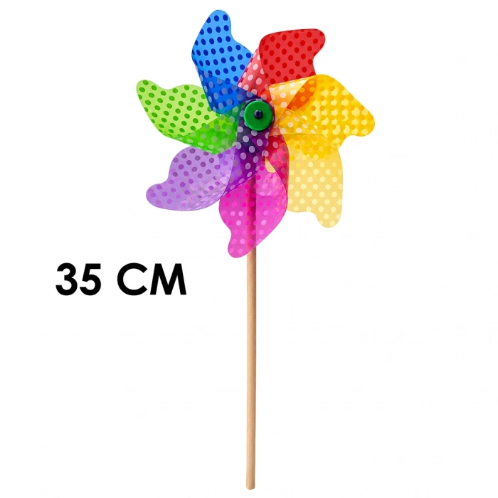 KARDEŞLER 81353 35CM 7 KANAT PUANTİYELİ RÜZGAR GÜLÜ
