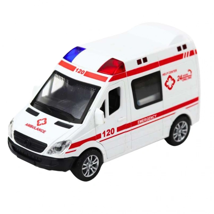 TÜLİN 7737 AMBULANS-POLİS SÜRTMELİ SESLİ IŞIKLI KAPILARI AÇILAN ARABA