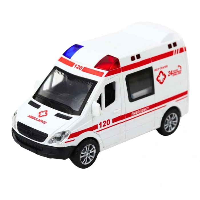 TÜLİN 7737 AMBULANS-POLİS SÜRTMELİ SESLİ IŞIKLI KAPILARI AÇILAN ARABA