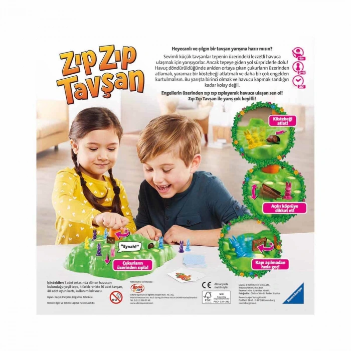 ADORE ADR-ROT209767 RAVENSBURGER ZIP ZIP TAVŞAN